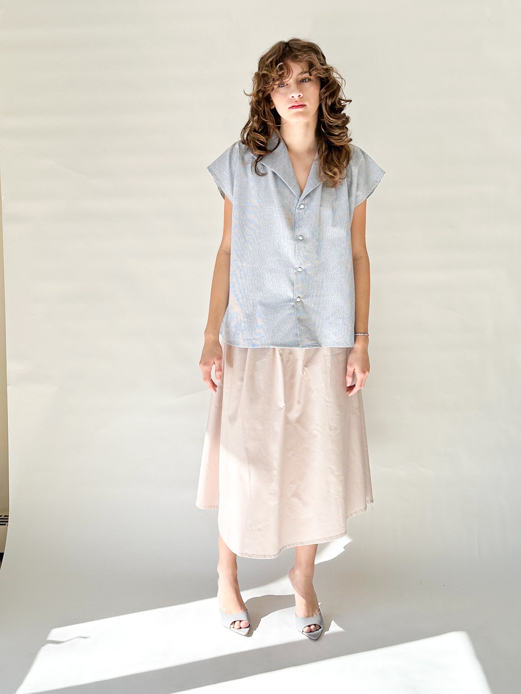 スカート Mary logo cotton skirt Beige Mary logo cotton skirt
